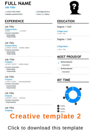 Creative CV template 2